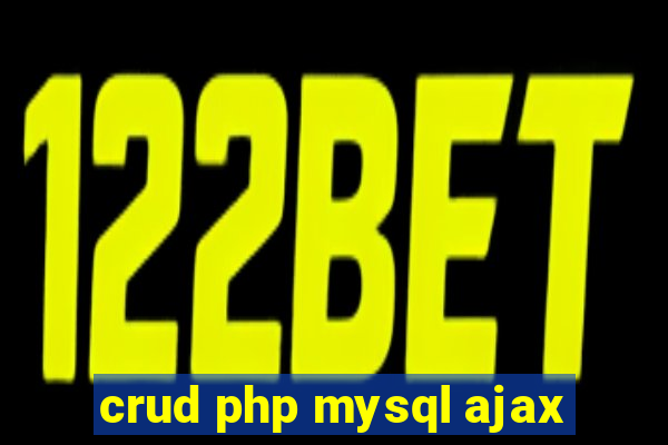 crud php mysql ajax